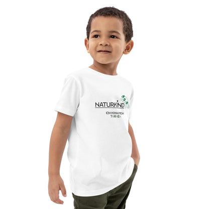 NATURKIND eco-cotton T-shirt for children - Chameleon, white