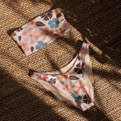 Front recycling Bandeau Bikini