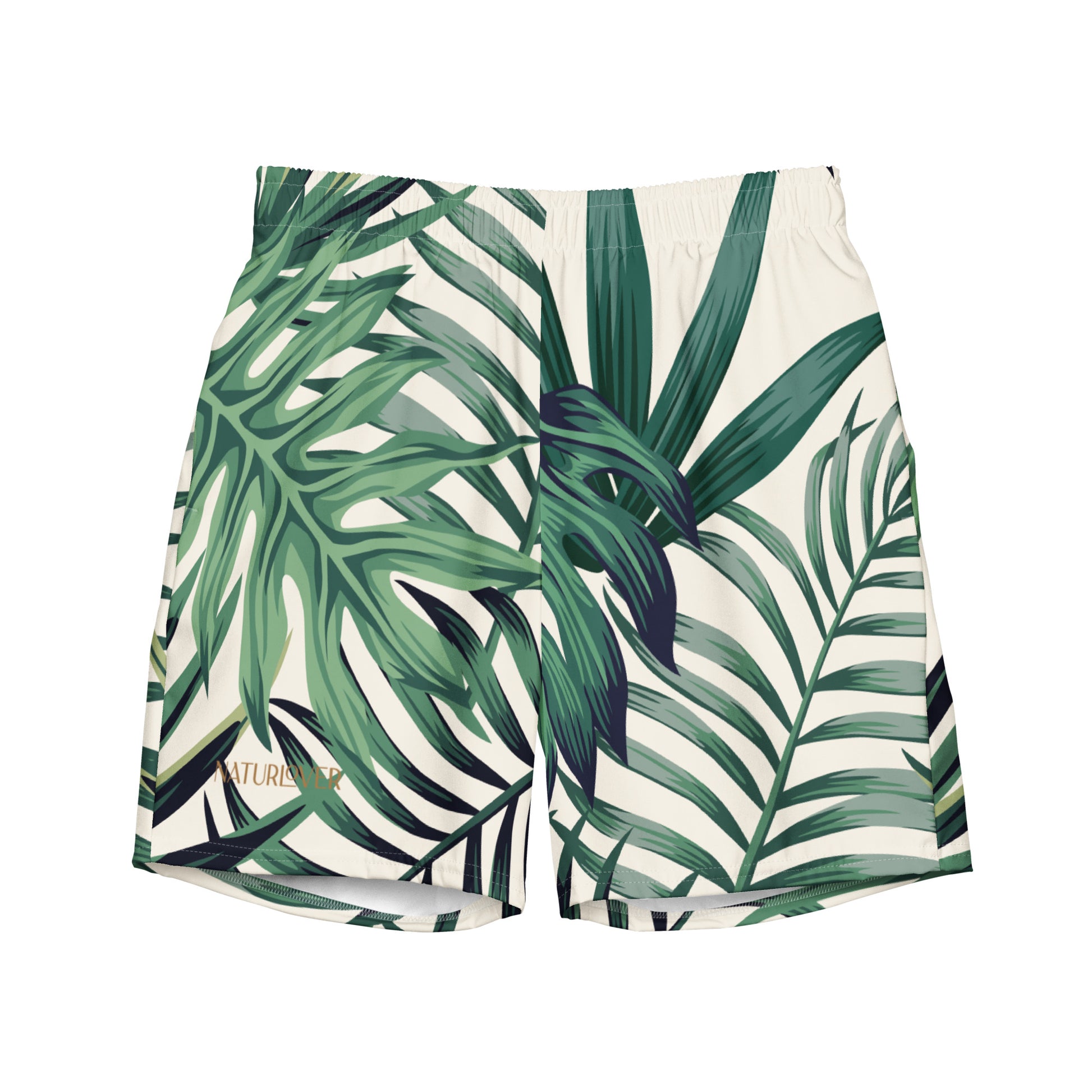 Recycling Badehose grüne Palmen