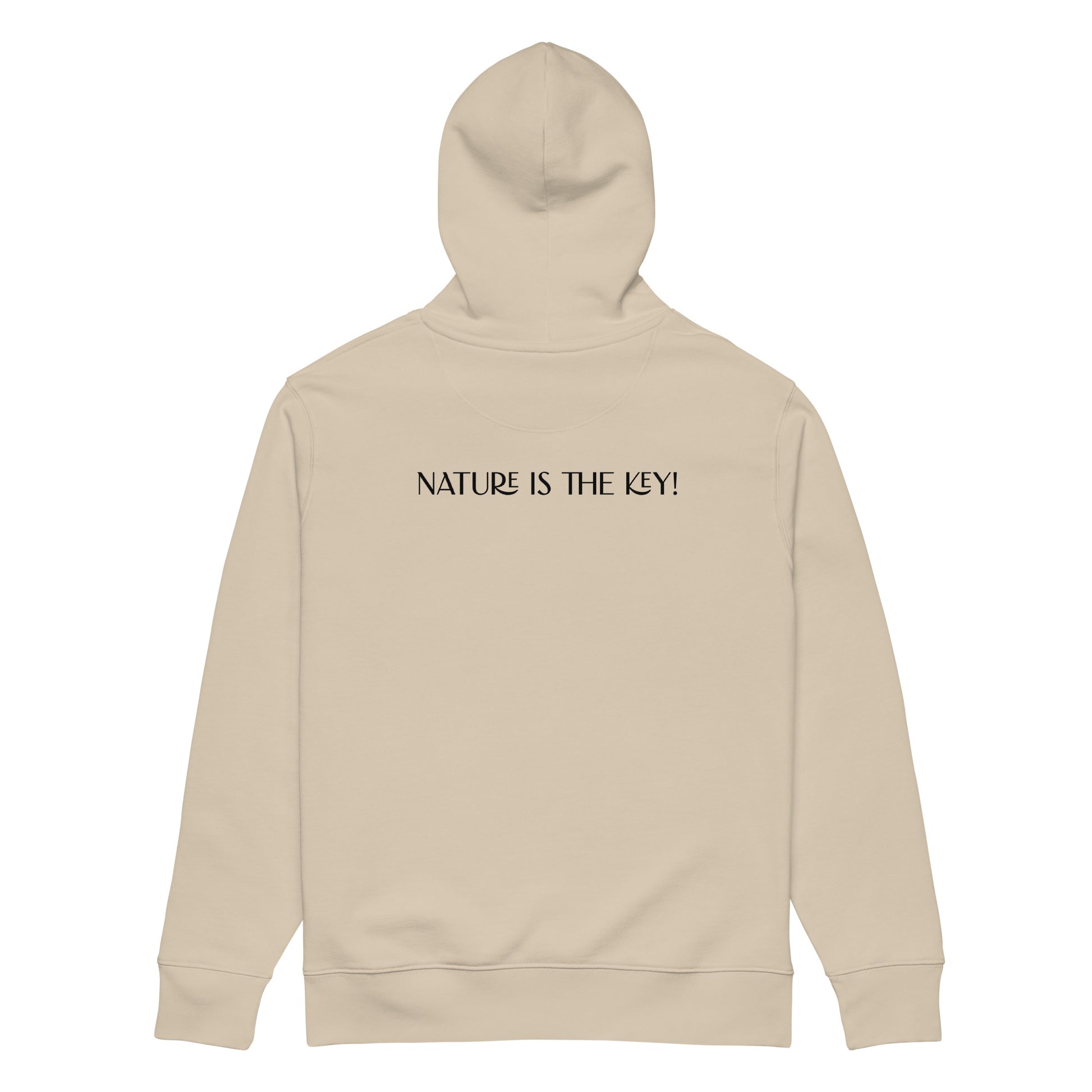 Bio Baumwoll Hoodie Kapuzenpullover beige