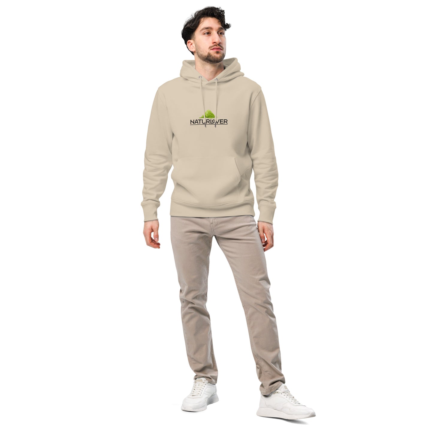 Bio Baumwoll Hoodie Kapuzenpullover beige