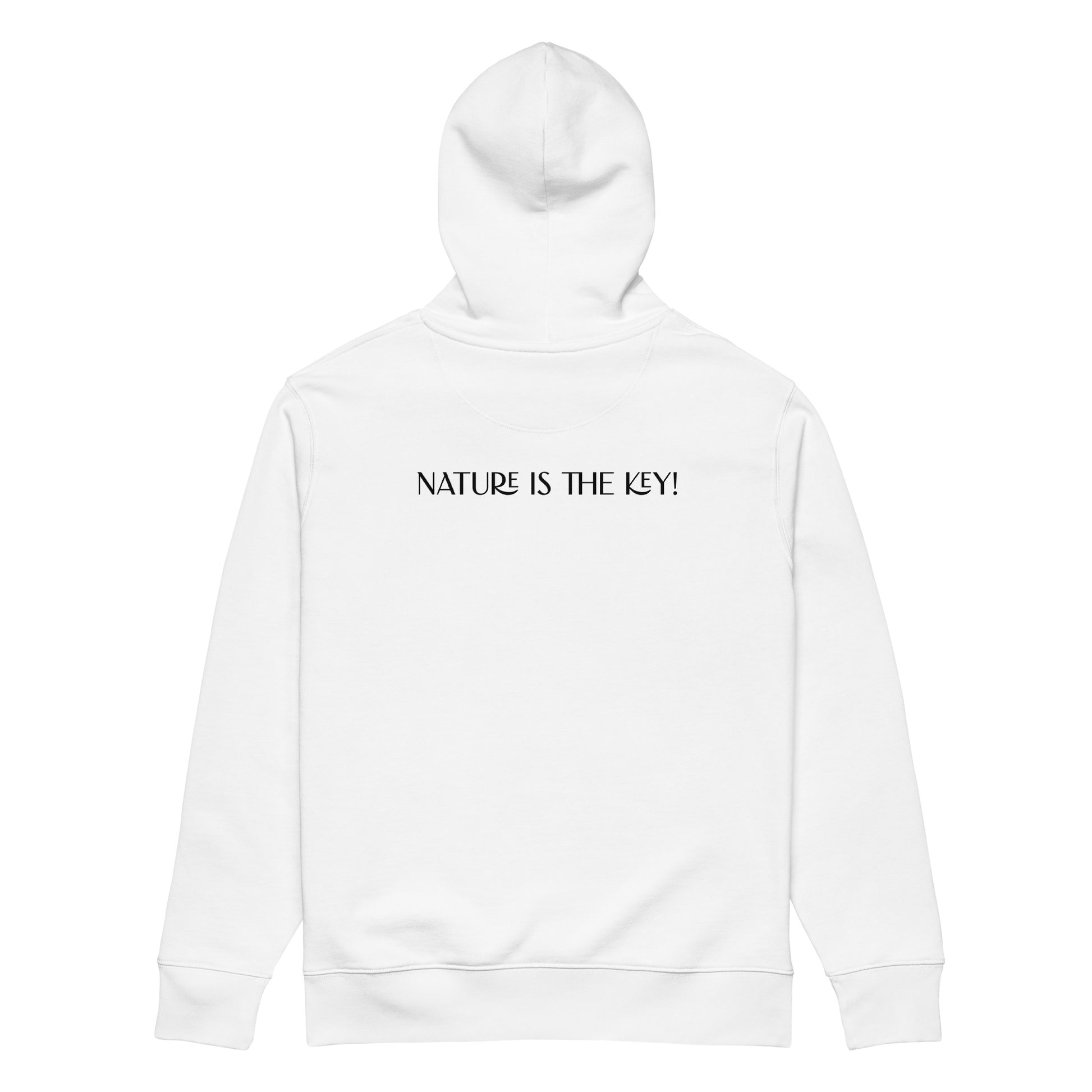 Bio Baumwoll Hoodie Kapuzenpullover weiß