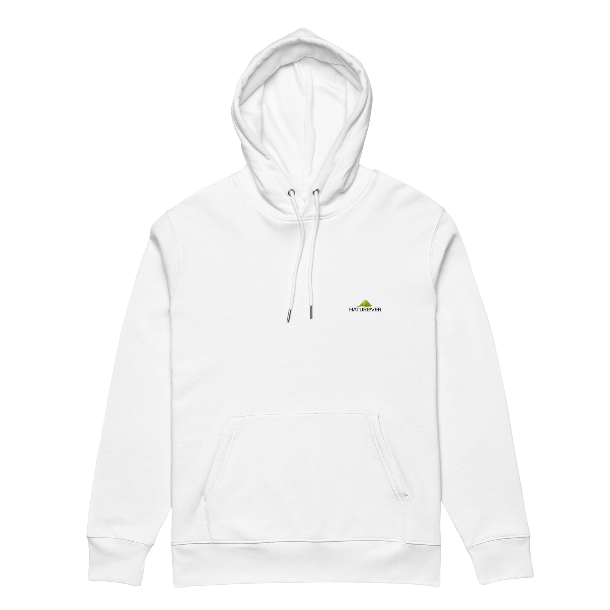 Bio Baumwoll Kapuzenpullover weiß