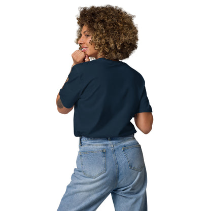 Bio Baumwoll shirt Herz blau
