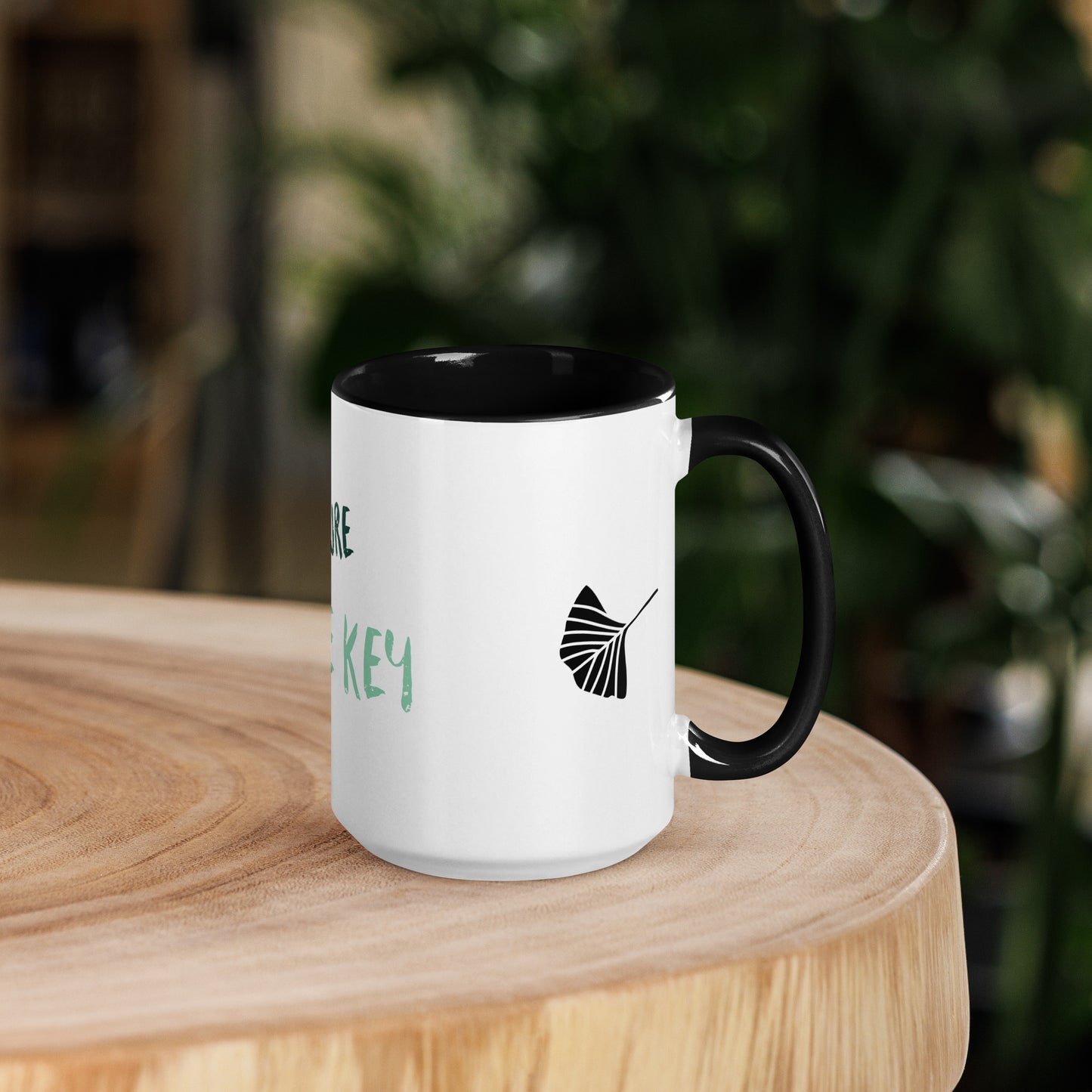 NATURE mug with coloured interior, 450ml